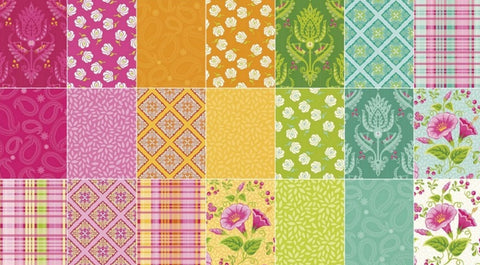 SALE Primavera 10" Stackers/Layer Cake by Patty Young for Riley Blake - 42, 10 inch Precut Fabric Squares