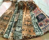 Short Wrap skirt, Summer skirt, Beach wrap skirt, Ethnic Skirt, Bohemian wrap skirt, ethnic skirt, xmas gift for her, small skirt