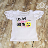 Last Day of School Got Me Like Unisex Kids Custom Ruffle Raglan Personalized Shirt Girl Baby Toddler Shirt