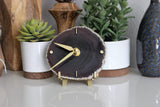 Earthtone Agate Desk Clock