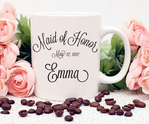 Maid of Honor Gift, Maid of Honor Mug, Bride Tribe Gift, Will You Be My Maid Of Honor, Wedding Party Gift, Bridal Party Gift, For Sister
