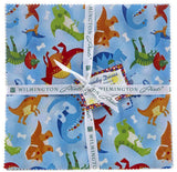 SALE Dandy Dinos 10 Karat Crystals/Layer Cake by Arrolynn Weiderhold for Wilmington Prints - 42, 10 inch Precut Fabric Squares