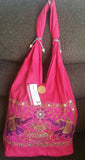 Pink Purse, Hand Embroidery Bag, Boho Shoulder Bag, Ethnic Bags, Short Handle Bags, Shoulder bag, Boho Bag, christmas gift, Hippie Bag
