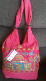 Embroidery purse, Boho Shoulder Bags, Short Handle Bags, Boho Shoulder Bag, Short Handle Bag, 	Embroidered Bags, xmas gift for her, Pink Bag