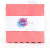 SALE Boundless Solids Tickled Pink Charm Squares - 42, 5 inch Precut Fabric Squares