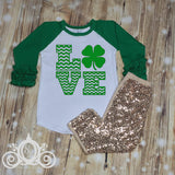 Girls LOVE St Patty's Day Shirt