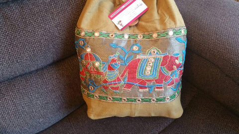 Yellow red Boho Shoulder Bag, christmas gift, Ethnic Shoulder bag, Elephant Purse, Yellow Purse, Shoulder Bag, Hippie Bag, Embroidery Bag