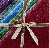 SALE Bursting Blooms Batiks Stack Pack/Layer Cake by Kathy Engle for Island Batik - 42, 10 inch Precut Fabric Squares