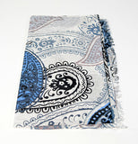 Cotton Scarf Hand Print Scarf Hand Dyed Scarf Oblong Scarf Versatile Scarf Unisex Scarf Mens Scarf Gift For Her Gift For Him Sciarpa Cotone