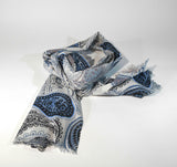 Cotton Scarf Hand Print Scarf Hand Dyed Scarf Oblong Scarf Versatile Scarf Unisex Scarf Mens Scarf Gift For Her Gift For Him Sciarpa Cotone