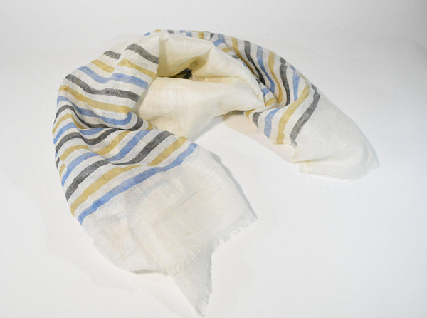 Cotton Linen Scarf Handloom Shawl Oblong Stole Hand Dyed Scarf Versatile Scarf Unisex Scarf Mens Scarf Gift For Her Gift For Him Stola Lino