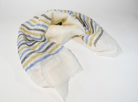 Cotton Linen Scarf Handloom Shawl Oblong Stole Hand Dyed Scarf Versatile Scarf Unisex Scarf Mens Scarf Gift For Her Gift For Him Stola Lino