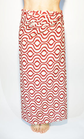 Block Print Cotton Pareo Beach Wrap Sarong Hand Block Printed Wraparound Cotton Shawl Scarf Pareo Mother's Day Gift Idea Pareo in Cotone