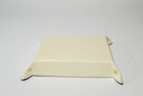 Valet Tray Leather Ivory Leather Tray Leather Catch All Dresser Tray Desk Organiser Desk Tidy Change Tray Svuota Tasche in Pelle