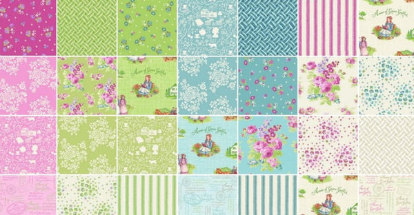 SALE Anne of Green Gables 10" Stackers/Layer Cake by Riley Blake Designs for Riley Blake - 42, 10 inch Precut Fabric Squares