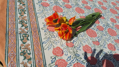 Ethnic Table Linen, Dining Table cover, Dining Decor, Spring Runner, Table Cloth, Table Decor Linen ,Dining Table Runner, Handmade Runner