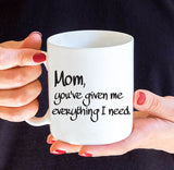 Gilmore Girls Quote, Mug For Mom, Thank You to Mom, Mothers Day Gift, Mom Quote Mug, Gift For Mom. Gift For Mothers Day, Lorelai to Rory Mug