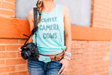 Camera Coffee Cows, Camera, Cow, Coffee, Farm life, Farm, Ranch, Coffee Lover, Cow Lover, Photographer, Coffee Addict, Photographer Shirt