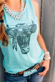 Hippie Cow, Cow Tank Top, Cow Shirt, Graphic Tee, Graphic Tank, Rodeo, Ranch, Country, Farm Shirt, Trendy Tank Top, Cute Tank Top, Cow