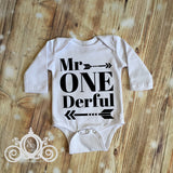 Mr ONEderful First Birthday Onesie