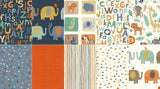 Baby Jungle 10 inch Squares/Layer Cake by Makower UK for Andover Fabric - 42, 10 inch Precut Fabric Squares