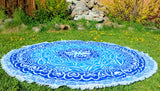 mandala roundie, beach towel round, circle mandala towel, picnic round towel, bohemian round towel, boho round throw, xmas gift for her