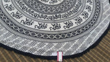 Mandala roundie, beach roundie, xmas gift for her, picnic round towel, bohemian round towel, mandala tapestry, roundie wall hanging