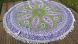 Circle beach towel, picnic round towel, bohemian round towel, mandala tapestry, roundie wall hanging, xmas gift for her, beach roundie