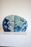 Blue Agate Bookends