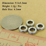 4 Pcs 925 Sterling Silver Spacers Vintage DIY Jewelry Making WSP535X4 Wholesale: See Discount Coupons in Item Details