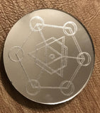 Sacred Geometry Mirror Magnet - 2 inches