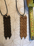 Original Celtic Pendant - Long - 4 Inch - Birch Wood - Light or Dark Stain