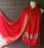 Pashmina blend scarf, pashmina scarf, large stole, silk wrap, Winter Scarf, Ethnic Scarf, Party Scarf, Bridesmaid scarf, xmas gift for her