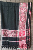 Black Pashmina scarf, silk blend shawl, pashmina scarf, brides maid scarf, pashmina silk stole, Ethnic scarf, women scarf, xmas gift for her