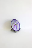 Purple Agate Desk Clock