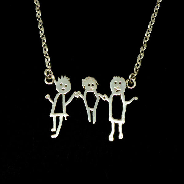 Personalized Kid Art Drawling Necklace Choker
