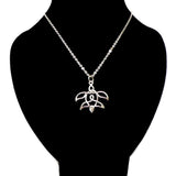 Silver Celtic Knot Turtle Necklace
