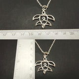 Silver Celtic Knot Turtle Necklace
