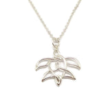 Silver Celtic Knot Turtle Necklace