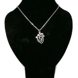 925 Silver Anatomy Heart Necklace