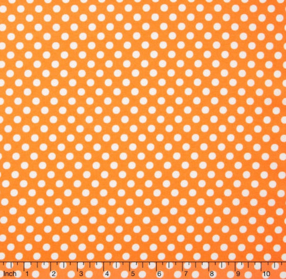 Dot.Dot.Dash-! - Dots Everywhere Orange Yardage by Me & My Sister for Moda Fabrics - Sold by Half Yard
