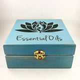 Yoga & Lotus Plant Medicine Box!! Essential Oil Storage Box 25 slot 15mls - fits dōTERRA Young Living and others