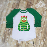 Brobee Yo Gabba Gabba Birthday Shirt Raglan Personalized Shirt Girl Baby Toddler Shirt