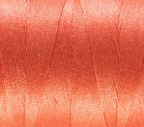 Aurifil Italian Thread 50wt, 100% Cotton Mako Thread - Large Spool - 1422 Yards - Salmon # 2225 - For Piecing & Applique.
