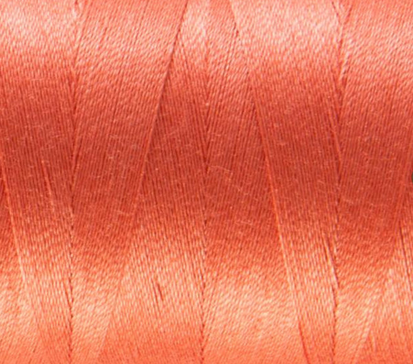 Aurifil Italian Thread 50wt, 100% Cotton Mako Thread - Large Spool - 1422 Yards - Salmon # 2225 - For Piecing & Applique.
