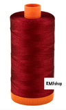 Aurifil Italian Thread 50wt, 100% Cotton Mako Thread - Large Spool - 1422 Yards - Wine # 2260 - For Piecing & Applique.
