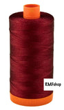 Aurifil Italian Thread 50wt, 100% Cotton Mako Thread - Large Spool - 1422 Yards - Burgundy #1103 - For Piecing & Applique.