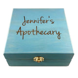 Your name + Apothecary! Essential Oil Storage Box 25 Slot 15ml - Pine - Choose Finish and Custom Laser Engravings - Fit dōTERRA Young Living
