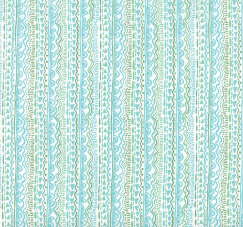 Aria Cascade Waterfall - Floral Aqua Yardage by Kate Spain for Moda Fabrics - Sold by the Yard