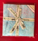 Seashore Batiks Charm Pack by Island Batik - 42, 5 inches of Precut Fabric Squares.